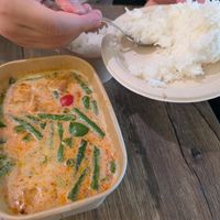 Panang curry was delicious at Baan Thai in Santa Maria