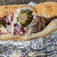 Louisiana po' boy at The Power Plant Kitchen in Columbus