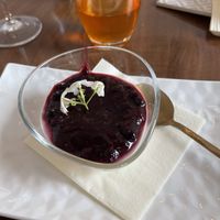 Pannacotta di soia ai frutti di bosco   at Samsara in Brugherio