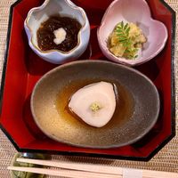 Zensai 3 cold appetizer   at Eigikutei in Los Angeles