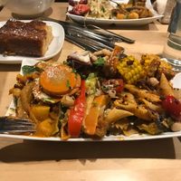 All that for $6.50 at Sattgrün - Hafen in Dusseldorf