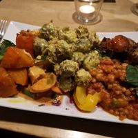 Warm food dish at Sattgrün - Hafen in Dusseldorf