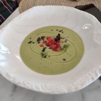 Crema de aguacate at Delta Hotel in Deltebre