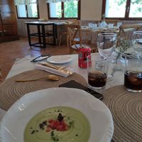 Crema de aguacate at Delta Hotel in Deltebre