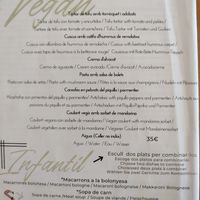 Carta vegana, no hace falta pedir todo de aquí at Delta Hotel in Deltebre
