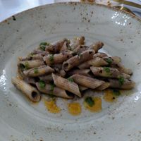 Pasta mit Pilzsoße at Delta Hotel in Deltebre