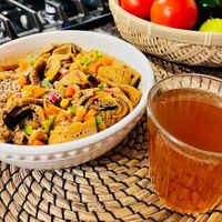 Firfir salad at Sava - מסעדה אתיופית in Hadera