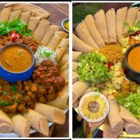Injera meal at Sava - מסעדה אתיופית in Hadera