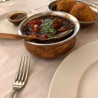 Cauliflower curry at Maharaja City in Budapest