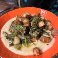 Fava bean dish  at Giardini 36 in Cisternino