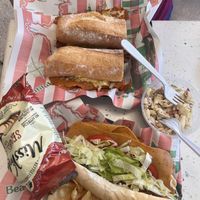 Top - the not Reuben. Bottom - the Trio  at Providence Vegan Deli in Providence