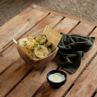 Fried zucchinis at Elamu Lombok in 