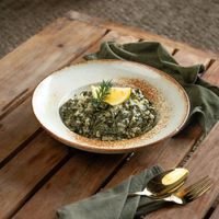 Lemony spinach rice - a traditional dish at Elamu Lombok in 