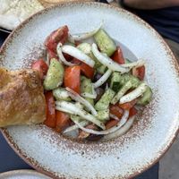 Greek salad  at Elamu Lombok in 
