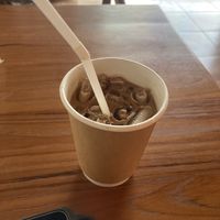 Oat iced lattee  at V-Tribe in Chiang Mai