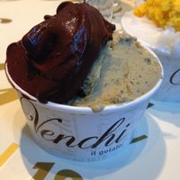 Pistachio and Azteca (dark chocolate) at Venchi in Venice