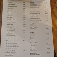 Getränkekarte at piu-Ma in Gmunden