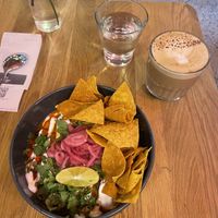 Netflix & chili; latte with soy milk  at Mahalo - Kungsholmen in Stockholm
