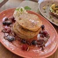 Berry special pancakes  at Mahalo - Kungsholmen in Stockholm