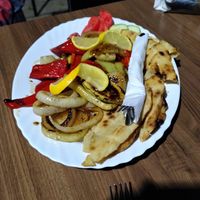 Big vegetable plate at Kristal in Jajce