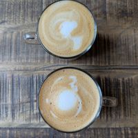 Oat latte at HQ Urban Kitchen in Swansea