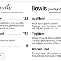 Salty & sweet bowls at kind cafe @ kind yoga in Paris