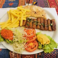 Vegan Cévapi at Vrata Orijenta in Mostar