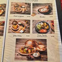 Menu at Vrata Orijenta in Mostar