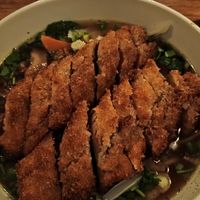 Vegan ramen with duck. at Sosaku Vegan Restaurant in Vienna