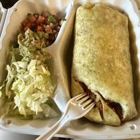 Vegetarian Burrito made Vegan  at Mar y Sol in Juneau