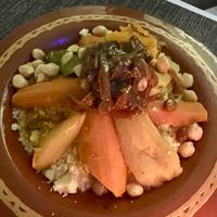Vegan cous cous   at ZAZ  in Tamraght