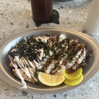 Chicken Karaage rice bowl   at GUI - South Bridge in Central Singapore
