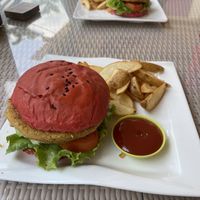 Vegan burger   at Temptations Bakery Cafe & Restaurant in 