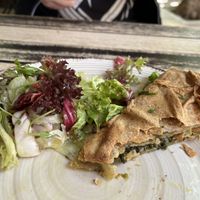 Spinach and herb pie  at Little Tree Books & Coffee in Athens