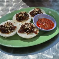 Chwee kueh with vegan sambal   at Ma-Makan in Berlin