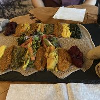 Vegan sampler for two  at The Spicy Ethiopian in Toronto