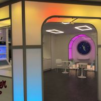 Interior at Moonburger in Poughkeepsie