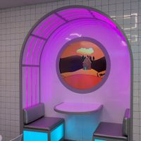 Interior at Moonburger in Poughkeepsie