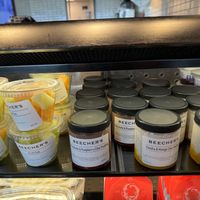 fruit cups and two vegan chia puddings   at PAE - Beecher's Handmade Cheese - Main Terminal in Everett