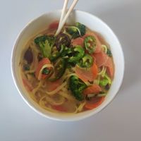  at Boom Noodles in Trinidad