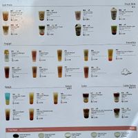 menu at GouThé in Strasbourg