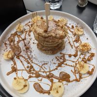 Banana Pancakes with Biscoff Cream at Cafe Good in Munich