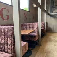 Indoor seating  at Da Legna at Nolo in New Haven