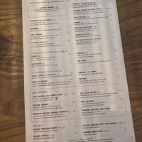 Menu  at Cala in Scottsdale