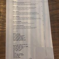 Drink menu  at Cala in Scottsdale