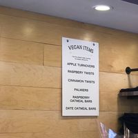 Vegan menu at Bread and Roses Bakery in Wells