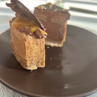 Vegan sacher cube croissant  at Lemon Tree Café  in Verona