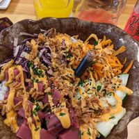 Large tuna poke bowl at Mamasana in Santander