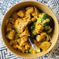 Vegan poke  at Mamasana in Santander