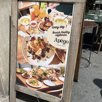 Their vegetarian ad caught my attention!  at Apégo in Paris